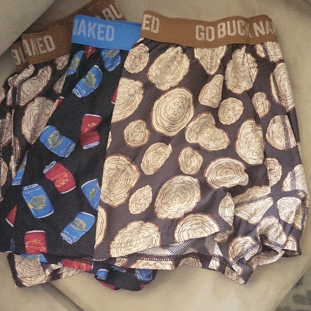 Duluth Trading Co Boxer Briefs Brown and Blue Comfort